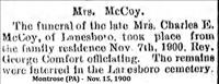 McCoy, Mrs. Charles